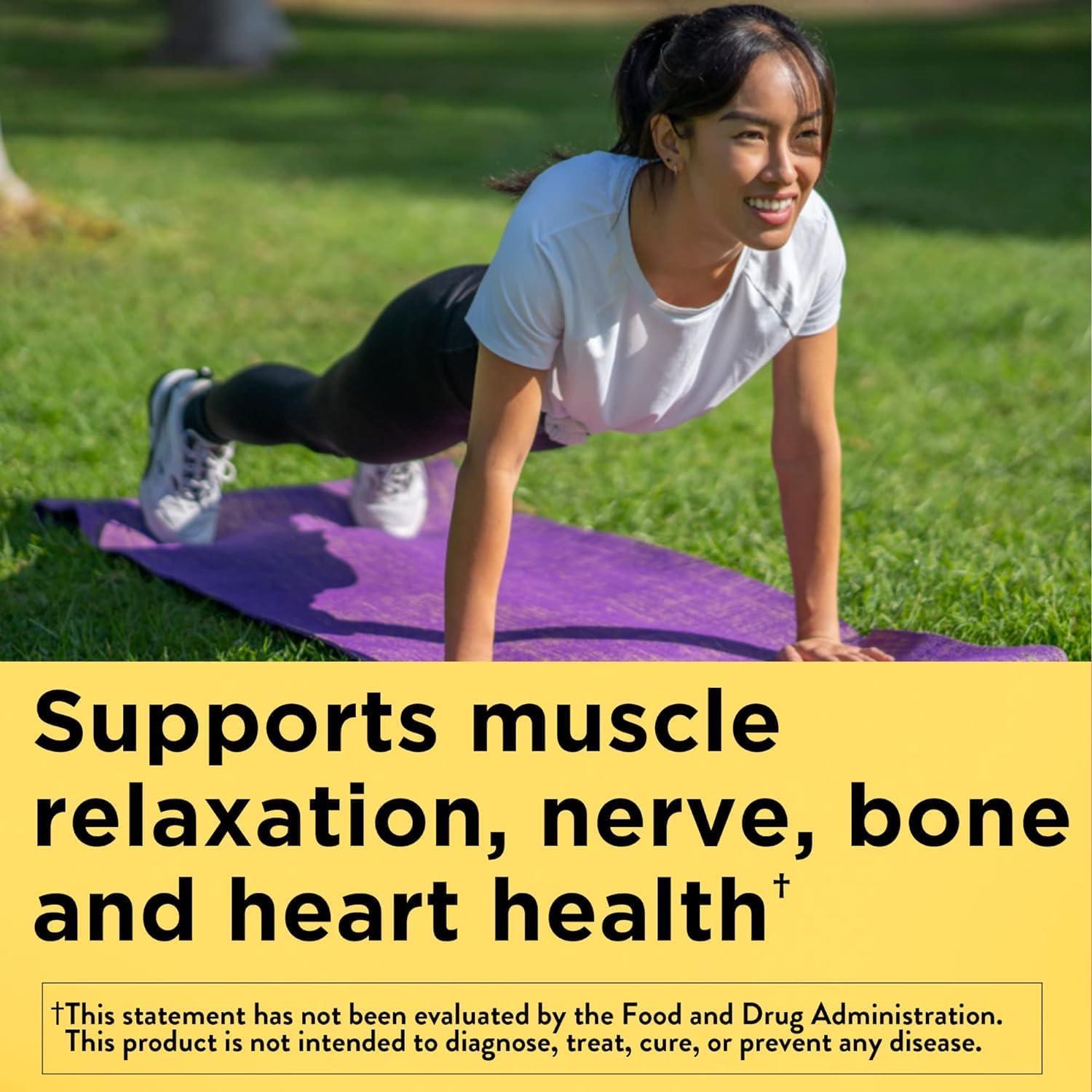 imageNature Made Magnesium Oxide 250 mg Magnesium Supplements for Men and Women Support for Muscle Heart Bone and Nerve Health 200 Tablets 200 Day Supply90 Count Pack of 2