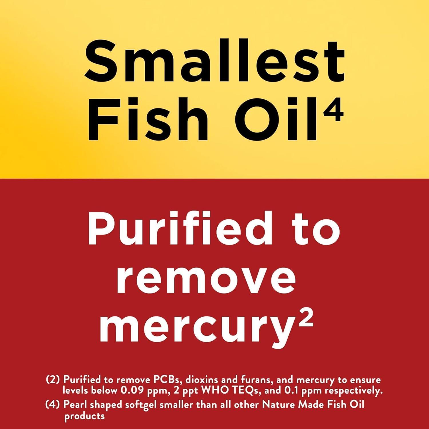 imageNature Made Omega 3 Fish Oil Supplements 550mg Per Serving Fish Oil Omega 3 Supplements as Ethyl Esters for Healthy Heart Support 300 Softgels 100 Day Supply