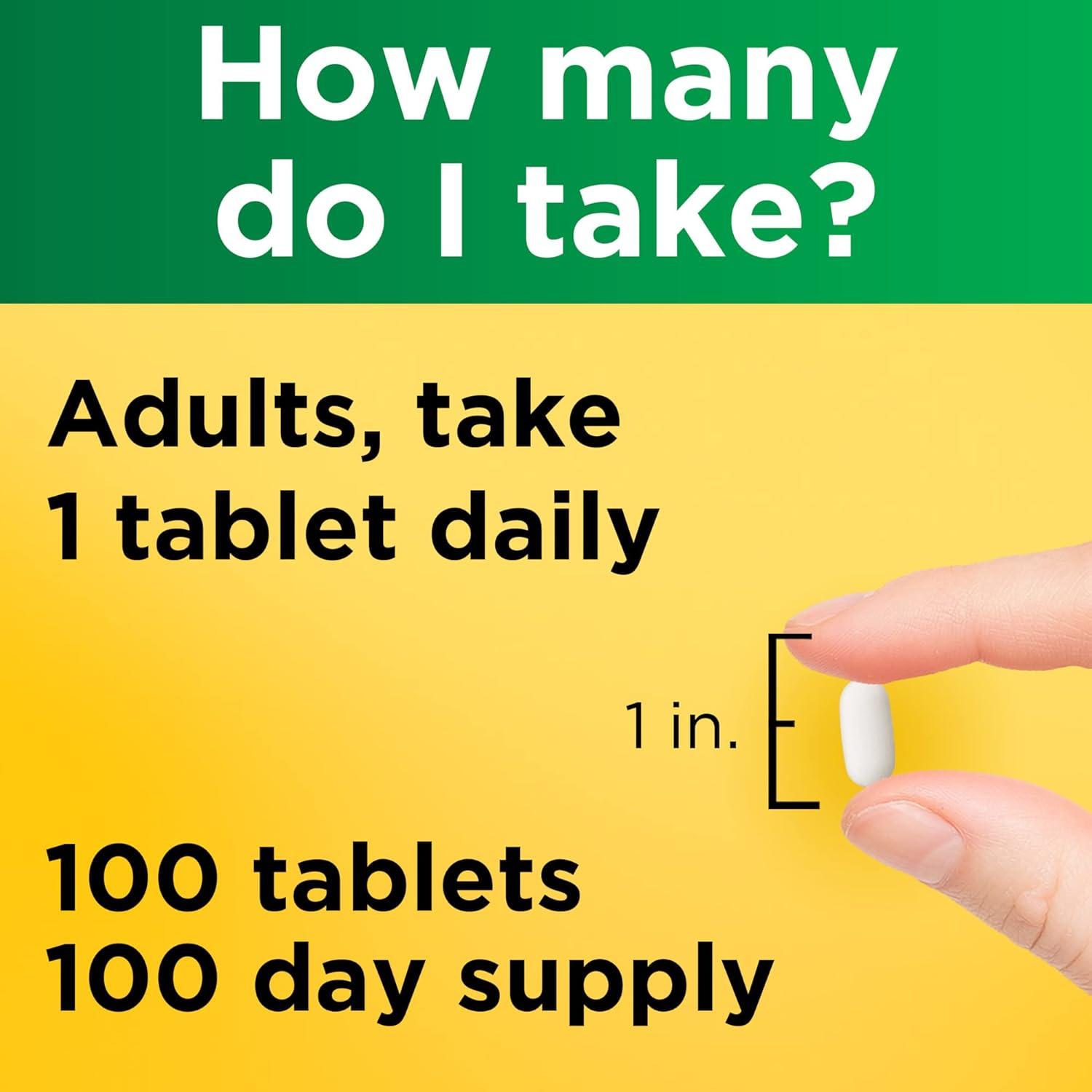 imageNature Made Potassium Gluconate 550 mg Potassium Supplements Dietary Supplement for Heart Health Support 100 Tablets 100 Day Supply100 Count Pack of 1