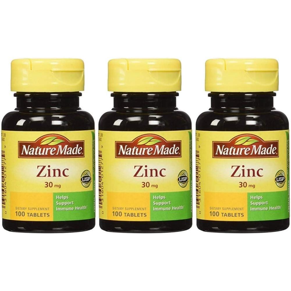 imageNature Made Zinc Supplements 30 mg Per Serving Dietary Supplement for Immune Health and Antioxidant Support 60 Zinc Gummies 30 Day Supply100 Count Pack of 3