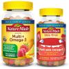 imageNature Made Adult amp Kids Multivitamin Gummies Combo Pack Multis with Vitamin C Vitamin D3 B Vitamins Zinc Omega 3 Fish Oil amp More Two Multivitamin Bottles for Whole Family
