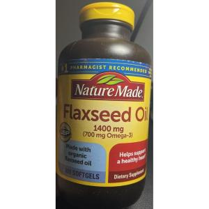 Nature Made Extra Strength Flaxseed Oil 1400 mg, Fish Free Omega 3 Supplement, Dietary Supplement for Heart Health Support, 100 Softgels, 100 Day Supply(1 Count (Pack of 300))