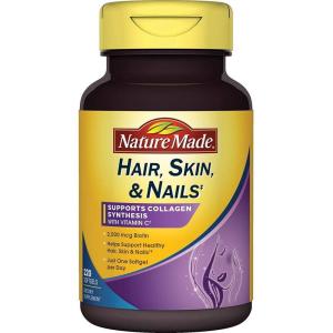 Nature Made Hair Skin and Nails with Biotin 2500 mcg, Dietary Supplement For Healthy Hair Skin and Nails Support, 120 Softgels, 120 Day Supply(220 Count (Pack of 1))