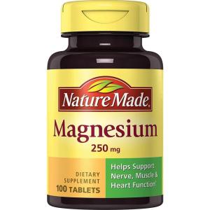 Nature Made Magnesium Oxide 250 mg, Magnesium Supplements for Men and Women, Support for Muscle, Heart, Bone and Nerve Health, 200 Tablets, 200 Day Supply(100 Count (Pack of 5))