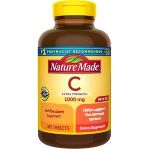 Nature Made Vitamin C 1000 mg Extra Strength, Dietary Supplement for Immune Support, 300 Tablets, 300 Day Supply(300 Count (Pack of 1))