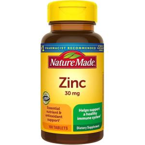 Nature Made Zinc Supplements 30 mg Per Serving, Dietary Supplement for Immune Health and Antioxidant Support, 60 Zinc Gummies, 30 Day Supply(100 Count (Pack of 4))