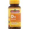imageNature Made Vitamin D3 5000 IU 125 mcg Softgels Extra Strength Vitamin D Supplement for Bone and Immune Health Support 180 Count 180 Day Supply1 Count Pack of 100