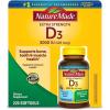 imageNature Made Vitamin D3 5000 IU 125 mcg Softgels Extra Strength Vitamin D Supplement for Bone and Immune Health Support 180 Count 180 Day Supply220 Count Pack of 1