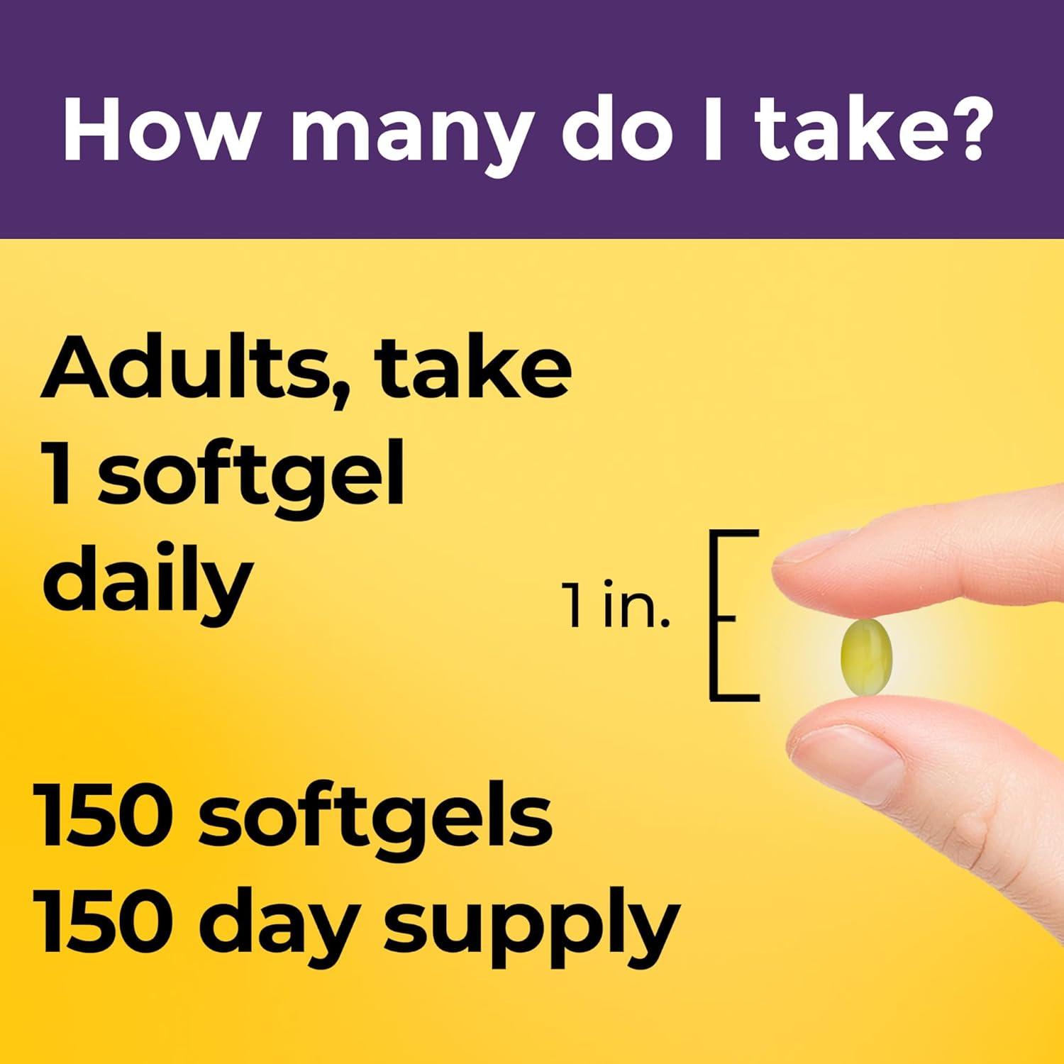 imageNature Made Biotin 2500 mcg Extra Strength Biotin Supplements Support Healthy Hair Skin amp Nails 150 Softgels 150 Day Supply150 Count Pack of 1