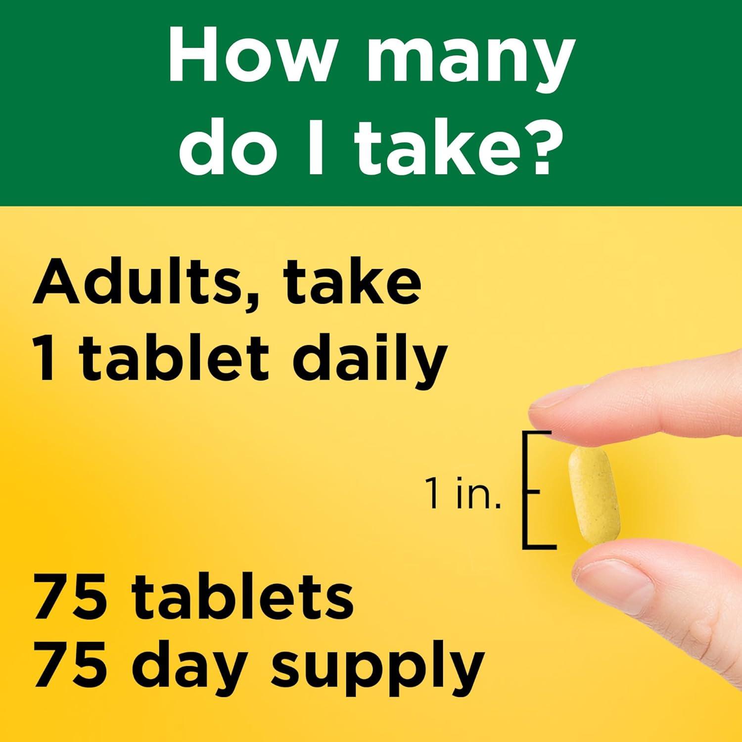 imageNature Made Stress B Complex with Vitamin C and Zinc B Complex Vitamins for Women and Men Immune Support 75 Tablets 75 Day SupplyUnflavored