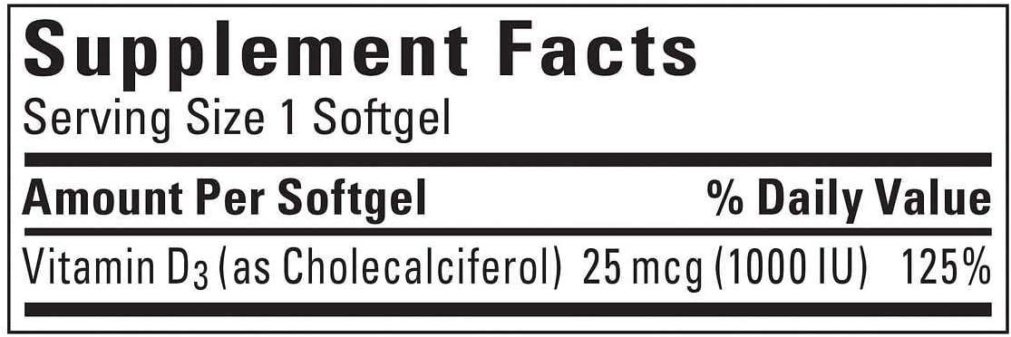 imageNature Made Vitamin D3 1000 IU 25 mcg Vitamin D Supplement for Bone Teeth Muscle and Immune Health Support 100 Softgels 100 Day Supply650 Count Pack of 1