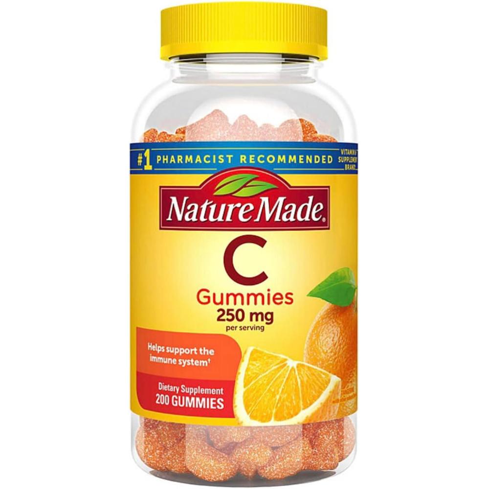 imageNature Made Vitamin C 250 mg Per Serving Dietary Supplement for Immune Support Vitamin C Gummies for Adults 150 Gummies 75 Day SupplyOrange