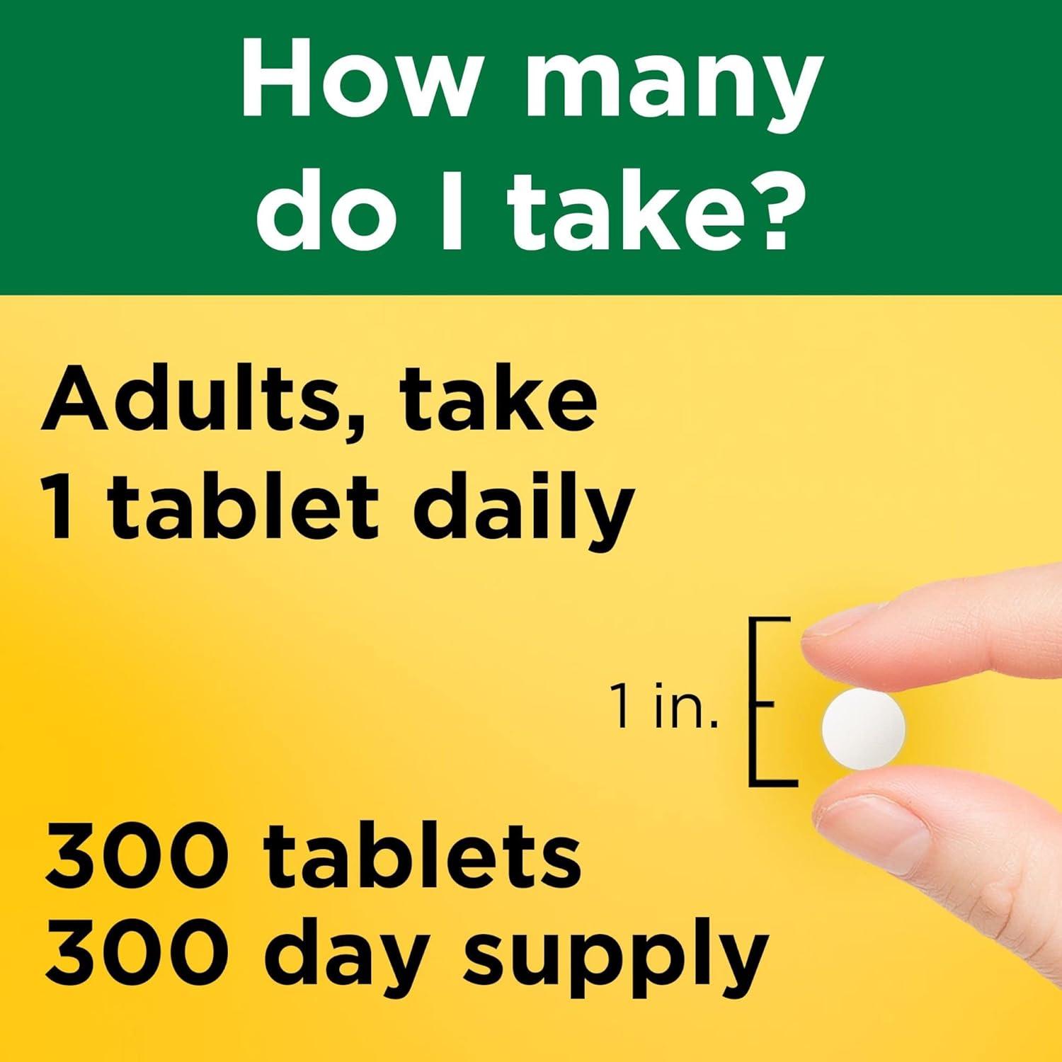 imageNature Made Vitamin D3 1000 IU 25 mcg Vitamin D Supplement for Bone Teeth Muscle and Immune Health Support 300 Tablets 300 Day Supply300 Count Pack of 1