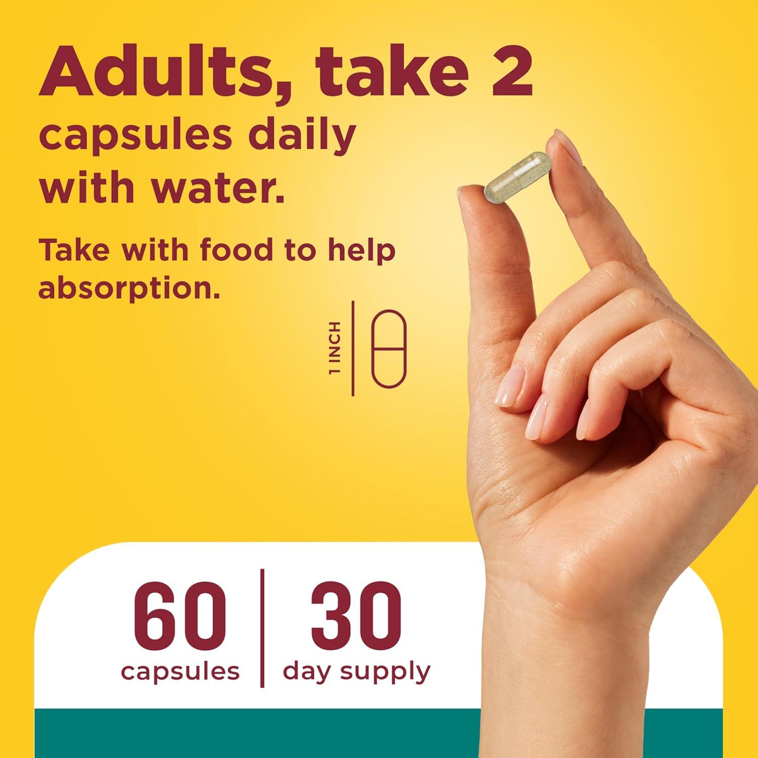 imageNature Made Ashwagandha KSM 66 Reishi Mushroom Capsules Stress Relief Blend Ashwagandha and Mushroom Supplement 60 Capsules 30 Day Supply