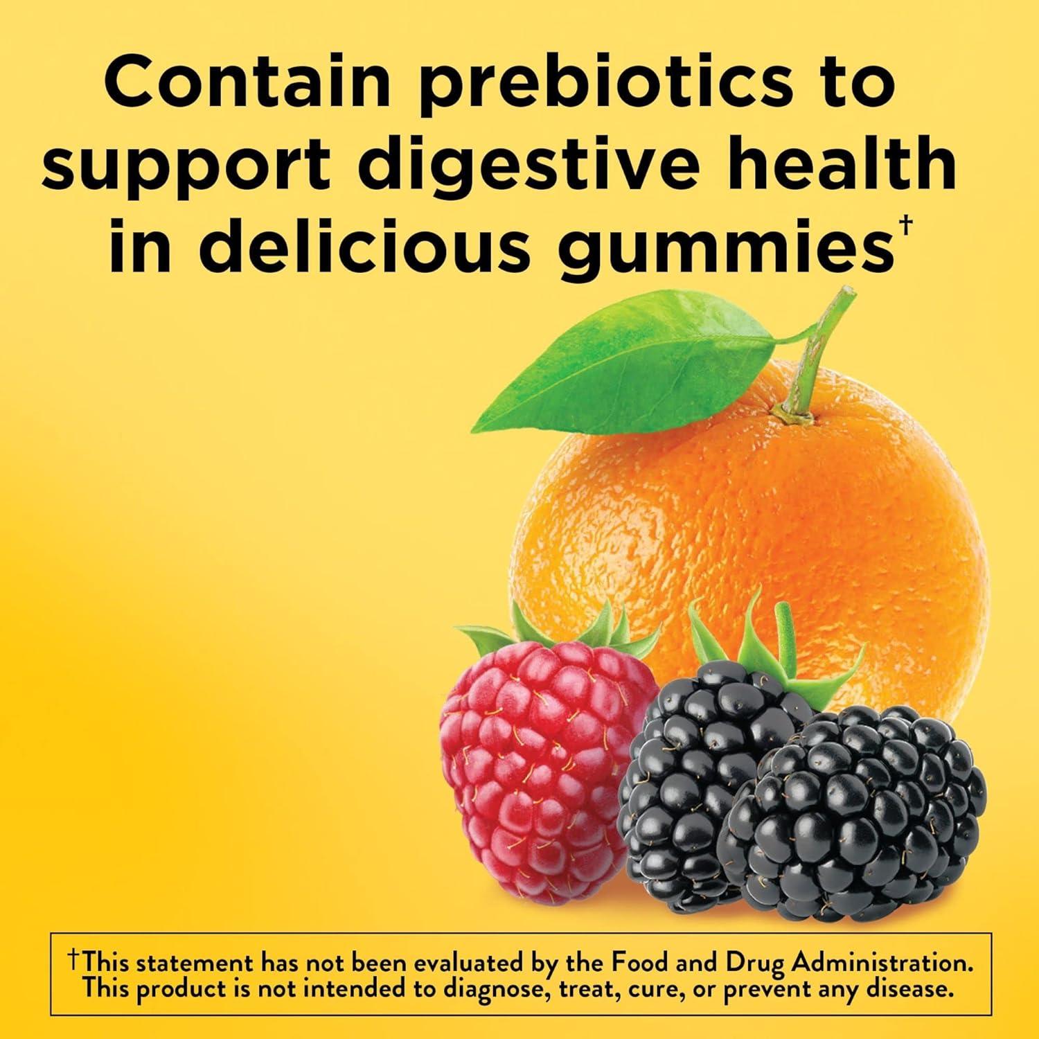 imageNature Made Kids First Fiber Gummies Fiber Supplement for Digestive Health Support 60 Gummies 30 Day Supplyorange mixed berry