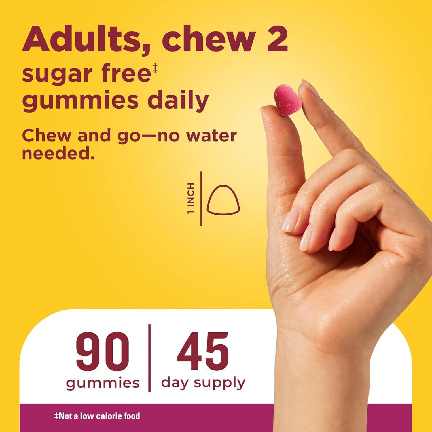 imageNature Made Zero Sugar Multivitamin Womens Gummies Bone amp Immune Support Aspartame Free 90 Sugar Free Multivitamin Gummies 45 Day Supply