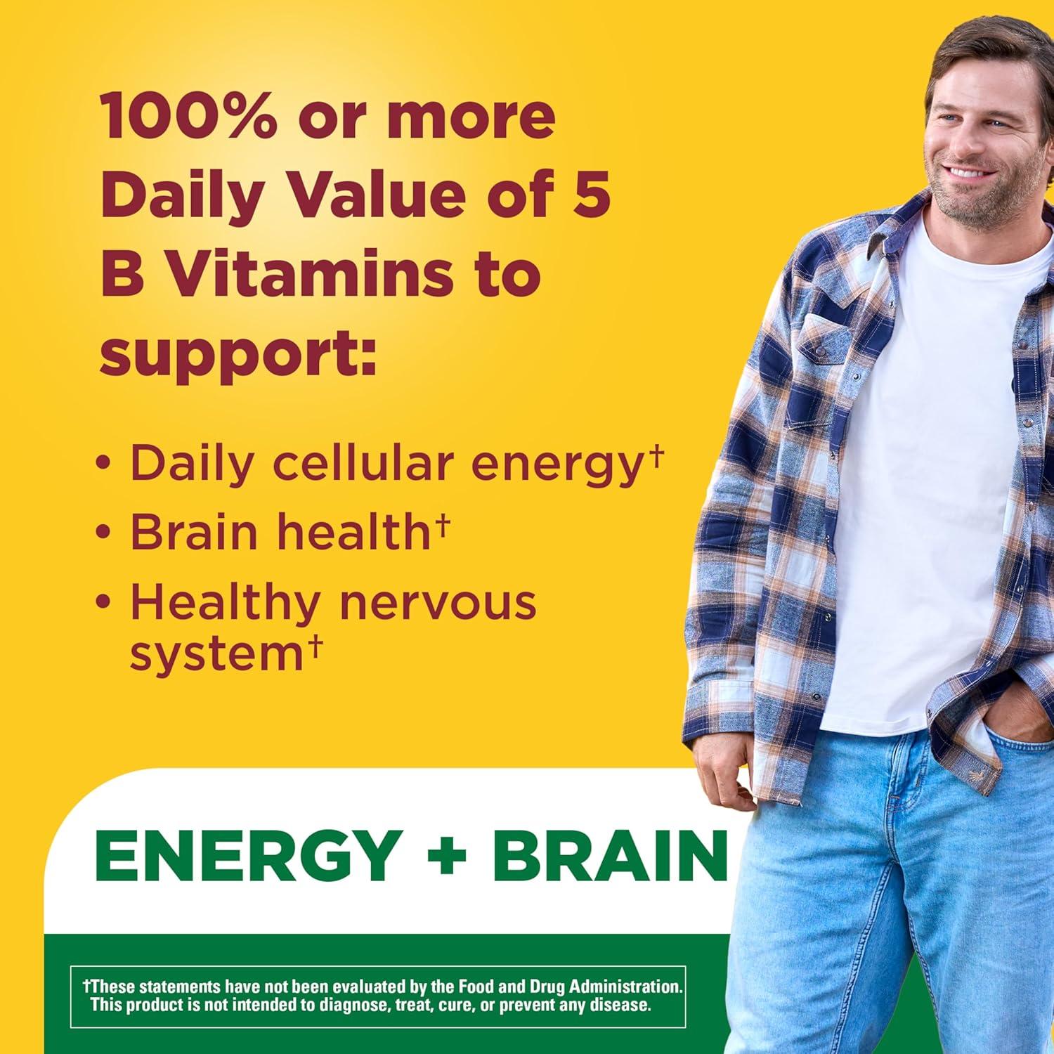 imageNature Made Vitamin B Complex Gummies 5 B Vitamins for Energy and Brain Support 60 Pectin Based Gummies 60 Day Supply