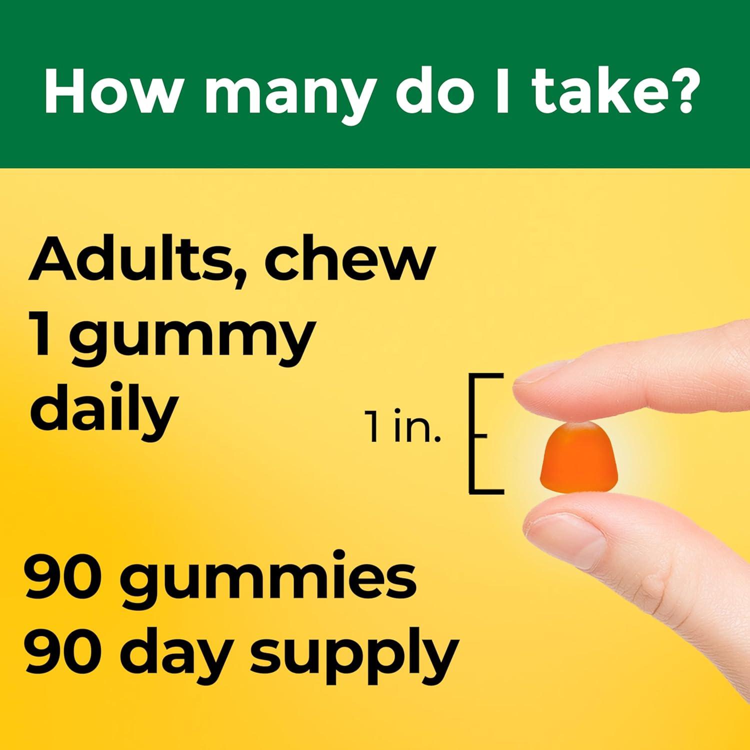 imageNature Made Vitamin D3 1000 IU Gummies Bone Teeth Muscle and Immune Health Support 90 Day Supply 90 Vitamin D Gummies for Adults