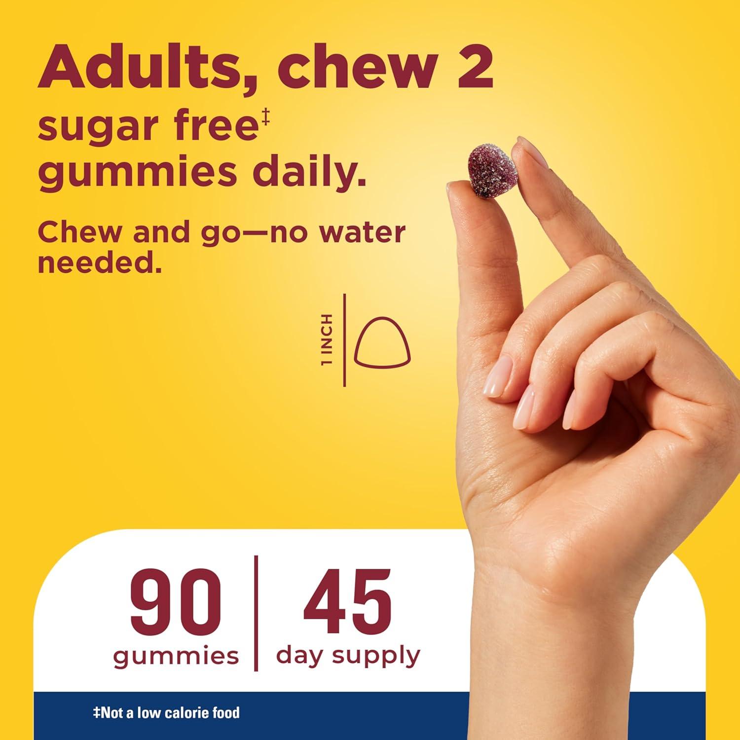 imageNature Made Zero Sugar Multivitamin Mens Gummies Muscle amp Immune Support Aspartame Free 90 Sugar Free Multivitamin Gummies 45 Day Supply