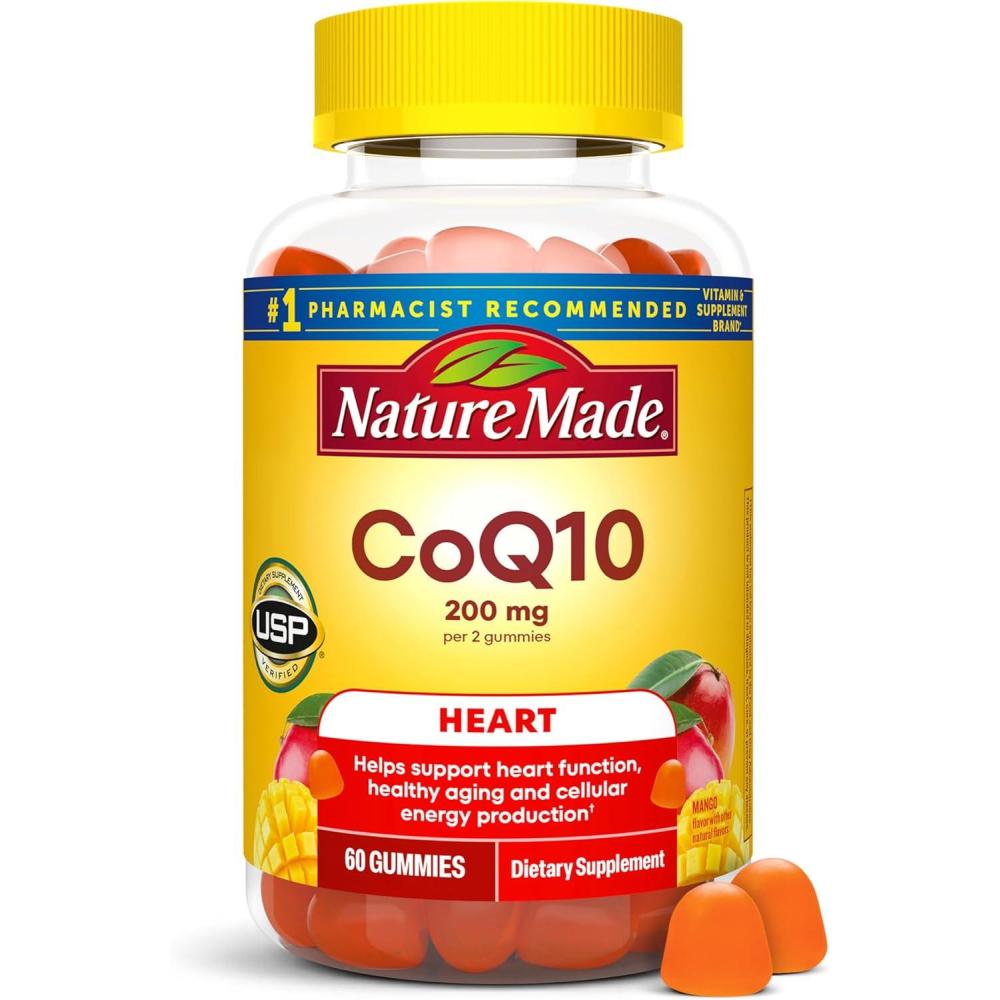 imageNature Made CoQ10 200Mmg Per Serving Gummies Heart amp Energy Support 60 CoQ10 Gummies 30 Day Supply