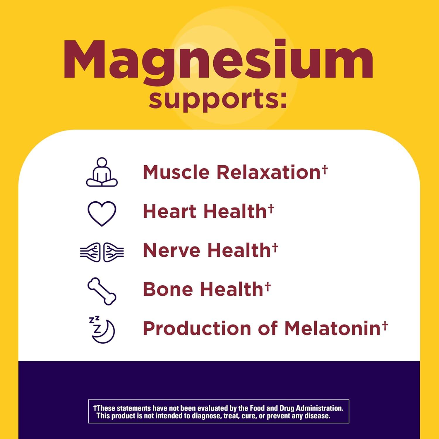 imageNature Made Magnesium Ashwagandha Capsules Stress Relief and Sleep Support Magnesium 300 mg and Ashwagandha Supplements 60 Capsules 30 Day Supply