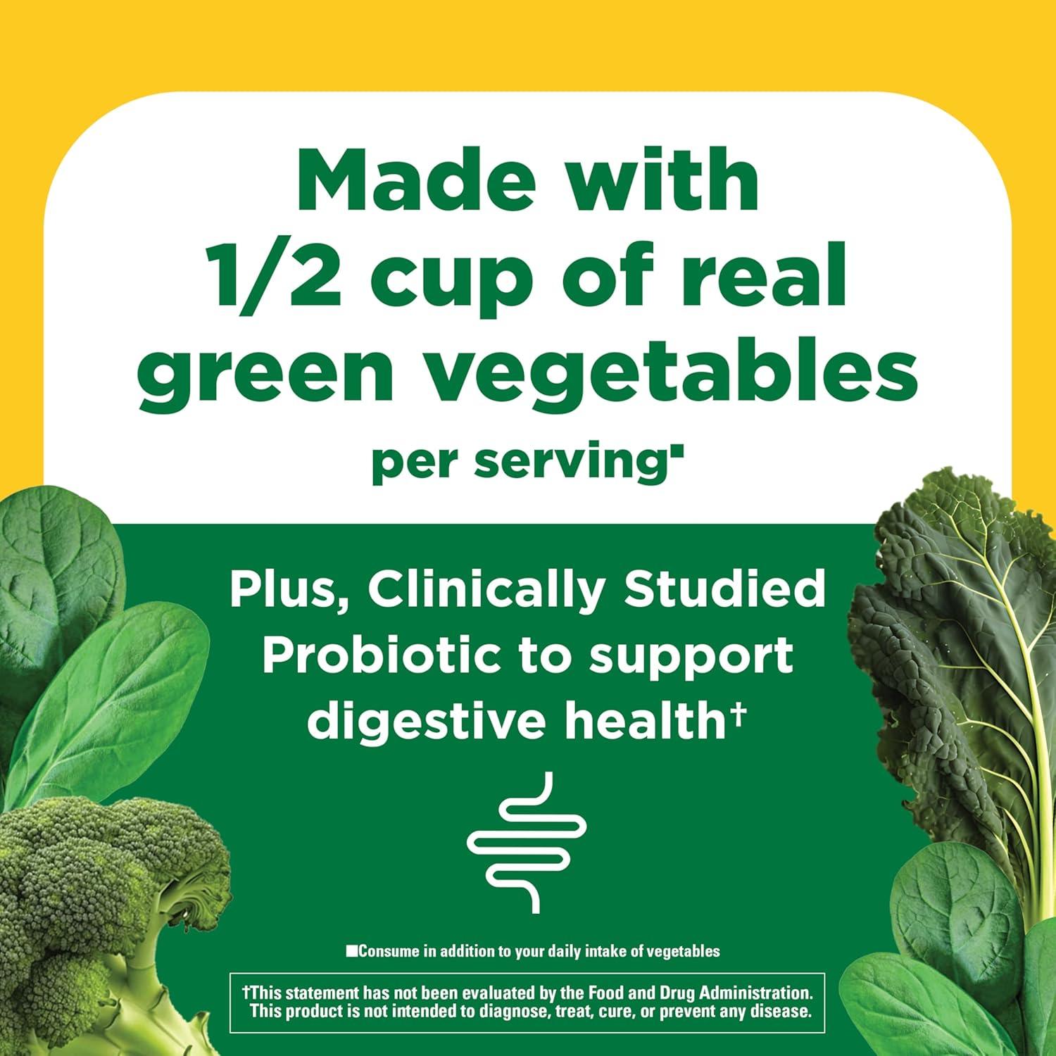 imageNature Made Super Greens with Probiotic Capsules Made with 12 Cup Veggies Per Serving Probiotics for Digestive Health 75 Capsules 25 Day Supply