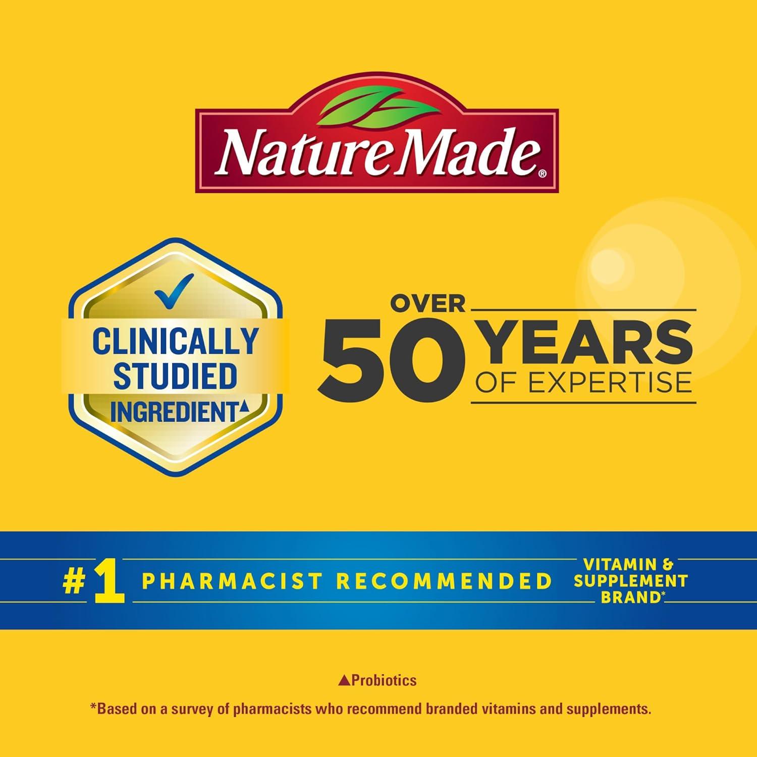 imageNature Made Super Greens with Probiotic Capsules Made with 12 Cup Veggies Per Serving Probiotics for Digestive Health 75 Capsules 25 Day Supply
