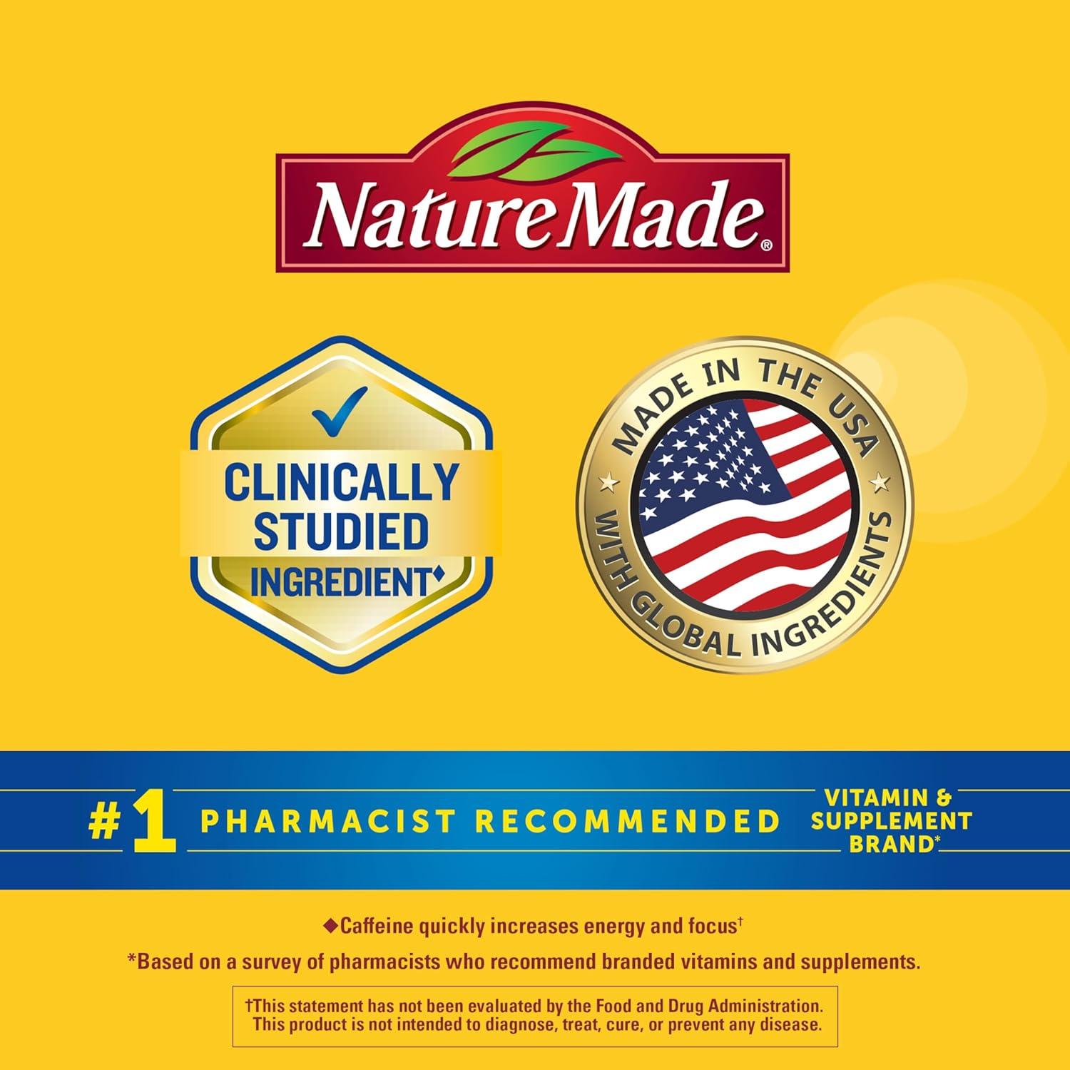 imageNature Made Zero Sugar EnergyWell Drink Mix Caffeine B Vitamins and Electrolytes Powder Energy amp Hydration Support 12 Sugar Free Drink Mix Packets 12 Day Supply